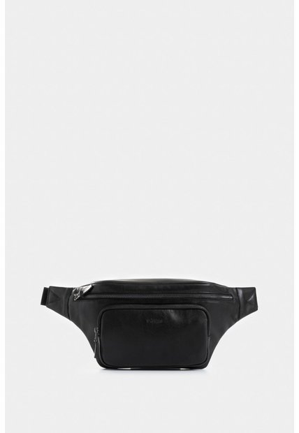 Riñonera Arezzo De Cuero Para Hombre Casual Riñonera Arezzo De Cuero Para Hombre Casual Negro VÉLEZ