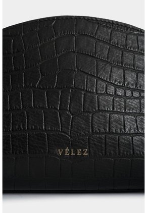 Cosmetiquera De Cuero Grabado Para Mujer Luminia Cosmetiquera De Cuero Grabado Para Mujer Luminia Negro VÉLEZ