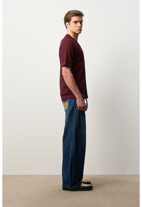 Camisa Manga Corta Tejida Para Hombre Lumbre Camisa Manga Corta Tejida Para Hombre Lumbre Vinotinto S VÉLEZ