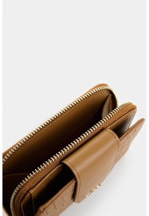 Billetera Hiedra De Cuero Para Mujer Grabado Billetera Hiedra De Cuero Para Mujer Grabado Miel VÉLEZ