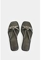 Sandalia Plana De Cuero Para Mujer Sole Sandalia Plana De Cuero Para Mujer Sole Plata 41 VÉLEZ de Vélez