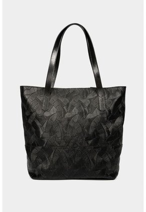 Shopping Denver De Cuero Para Mujer Grabado Placa Palmera Shopping Denver De Cuero Para Mujer Grabado Placa Palmera Negro VÉLEZ