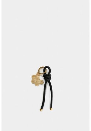 Llavero Terra De Cuero Para Mujer Dije Panal Llavero Terra De Cuero Para Mujer Dije Panal Negro VÉLEZ