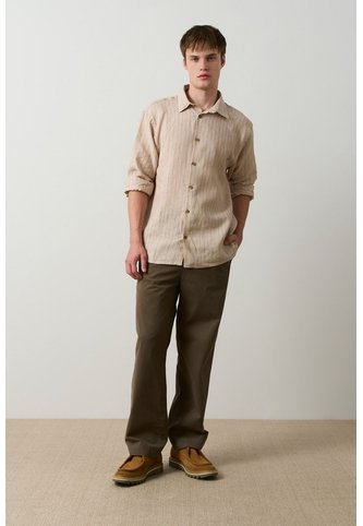 Camisa Manga Larga Regular Fit Para Hombre Faro Camisa Manga Larga Regular Fit Para Hombre Faro Arena XL VÉLEZ Vélez