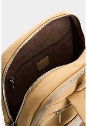 Morral Marfilo De Cuero Y Nylon Para Mujer Manija Trenzada Morral Marfilo De Cuero Y Nylon Para Mujer Manija Trenzada Arena VÉLEZ