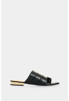 Sandalia Plana En Cuero Para Mujer Xinca Sandalia Plana En Cuero Para Mujer Xinca Negro 34 VÉLEZ