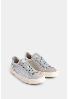 Tenis Torino 2.0 De Cuero Para Hombre Detalle Laminado Tenis Torino 2.0 De Cuero Para Hombre Detalle Laminado Plata 44 VÉLEZ