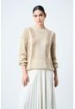 Sweater Alhena Tejido Para Mujer Detalle Lentejuelas Sweater Alhena Tejido Para Mujer Detalle Lentejuelas Crema XL VÉLEZ de Vélez