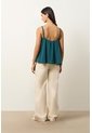 Camisa Con Cargaderas En Cuero Y Millaré Trenzado Para Mujer Canes Camisa Con Cargaderas En Cuero Y Millaré Trenzado Para Mujer Canes Azul Aguamarina XL VÉLEZ de Vélez