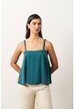 Camisa Con Cargaderas En Cuero Y Millaré Trenzado Para Mujer Canes Camisa Con Cargaderas En Cuero Y Millaré Trenzado Para Mujer Canes Azul Aguamarina XL VÉLEZ de Vélez