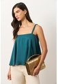 Camisa Con Cargaderas En Cuero Y Millaré Trenzado Para Mujer Canes Camisa Con Cargaderas En Cuero Y Millaré Trenzado Para Mujer Canes Azul Aguamarina XL VÉLEZ de Vélez