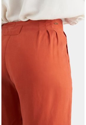 Short Tiro Alto Para Mujer Tejido Plano Short Tiro Alto Para Mujer Tejido Plano Naranja 05 Vélez
