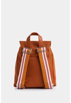 Morral Elora Mini En Lona Y Cuero Para Mujer Detalle Contraste Morral Elora Mini En Lona Y Cuero Para Mujer Detalle Contraste Miel Vélez