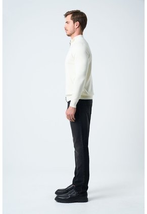 Sweater Misuri Tejido Para Hombre Cuello Alto Sweater Misuri Tejido Para Hombre Cuello Alto Crema L VÉLEZ