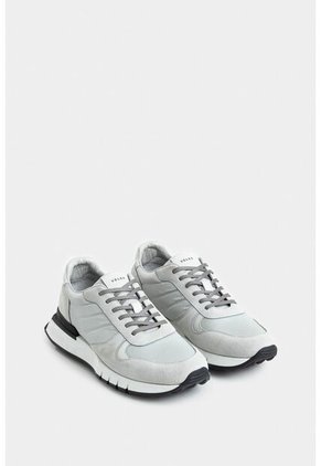 Tenis Azahar De Cuero Gamuza Y Lona Para Hombre Silueta Deportiva Tenis Azahar De Cuero Gamuza Y Lona Para Hombre Silueta Deportiva Blanco 42 VÉLEZ