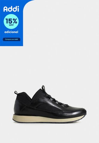 Tenis Neo 2 De Cuero Para Hombre Con Perforaciones Láser Tenis Neo 2 De Cuero Para Hombre Con Perforaciones Láser Negro 39 VÉLEZ Vélez