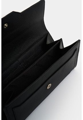 Billetera Porta Chequera De Cuero Para Mujer Marina Billetera Porta Chequera De Cuero Para Mujer Marina Negro VÉLEZ