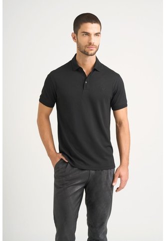 Polo Lucca Manga Corta Para Hombre Texturizada Polo Lucca Manga Corta Para Hombre Texturizada Negro XXL VÉLEZ Vélez