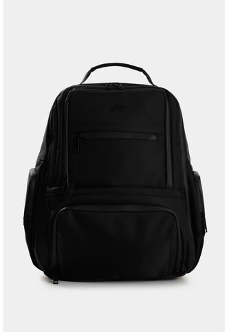 Morral Edén En Lona Y Cuero Para Hombre Multifuncional Morral Edén En Lona Y Cuero Para Hombre Multifuncional Negro VÉLEZ Vélez