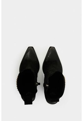 Botines Alden De Cuero Gamuzado Para Mujer Apliques Botines Alden De Cuero Gamuzado Para Mujer Apliques Negro 35 VÉLEZ