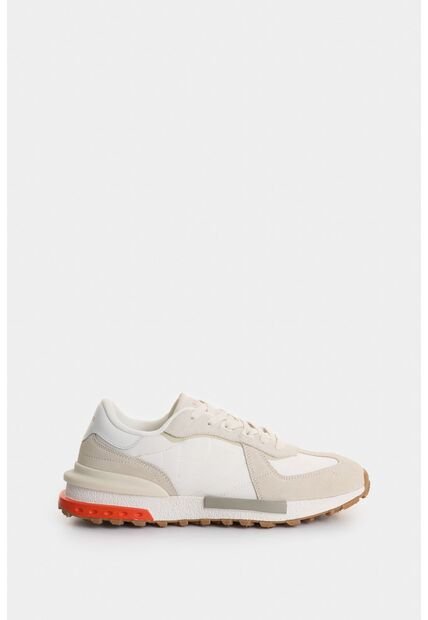 Tenis Phyton De Cuero Y Lona Para Hombre Silueta Deportiva Tenis Phyton De Cuero Y Lona Para Hombre Silueta Deportiva Blanco 42 VÉLEZ