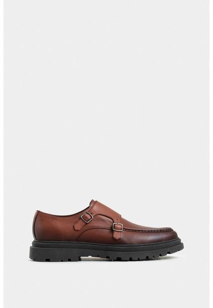 Mocasines Luster 2 De Cuero Liso Para Hombre Silueta Monkstrap Mocasines Luster 2 De Cuero Liso Para Hombre Silueta Monkstrap Vinotinto 41 Vélez