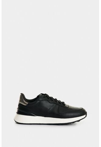 Tenis De Cuero Y Folia Para Mujer Cooper Tenis De Cuero Y Folia Para Mujer Cooper Negro 34 VÉLEZ Vélez