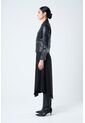 Chaqueta Silueta Tipo Biker De Cuero Para Mujer Cremalleras Chaqueta Silueta Tipo Biker De Cuero Para Mujer Cremalleras Negro S VÉLEZ de Vélez