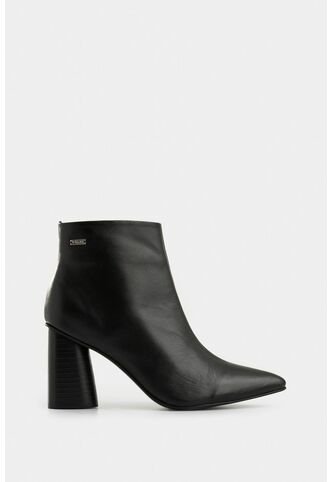 Botines Agata De Cuero Para Mujer Silueta Punta Botines Agata De Cuero Para Mujer Silueta Punta Negro 35 VÉLEZ Vélez