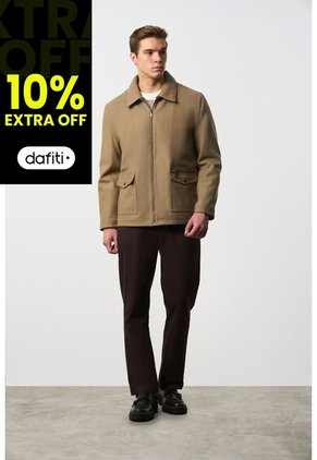 Chaqueta De Tela Y Cuero Para Hombre Oroa Chaqueta De Tela Y Cuero Para Hombre Oroa Tabaco XXL VÉLEZ