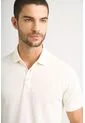 Polo Lucca Manga Corta Para Hombre Texturizada Polo Lucca Manga Corta Para Hombre Texturizada Crema XL VÉLEZ de Vélez