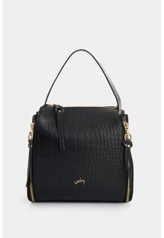 Manos Libres Libertad 2.0 De Cuero Para Mujer Grabado Manos Libres Libertad 2.0 De Cuero Para Mujer Grabado Negro VÉLEZ Vélez