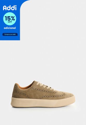 Zapatos De Cordón De Cuero Gamuzado Para Hombre Ocean Zapatos De Cordón De Cuero Gamuzado Para Hombre Ocean Arena 45 VÉLEZ Vélez