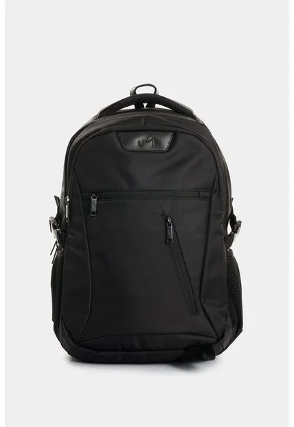 Morral En Lona Para Hombre Ledger Morral En Lona Para Hombre Ledger Negro VÉLEZ