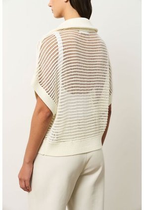 Chaleco Tejido Tika Para Mujer Oversized Chaleco Tejido Tika Para Mujer Oversized Crema S VÉLEZ