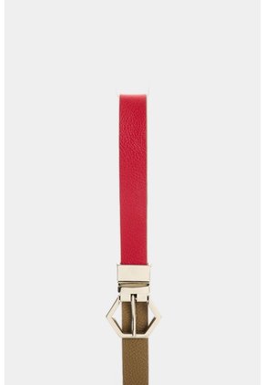 Cinturón Doble Faz En Cuero Para Mujer Aura Cinturón Doble Faz En Cuero Para Mujer Aura Rojo S VÉLEZ