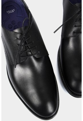 Zapatos Cordón Formal Humanista De Cuero Para Hombre Liso Negro Zapatos Cordón Formal Humanista De Cuero Para Hombre Liso Negro 39 VÉLEZ