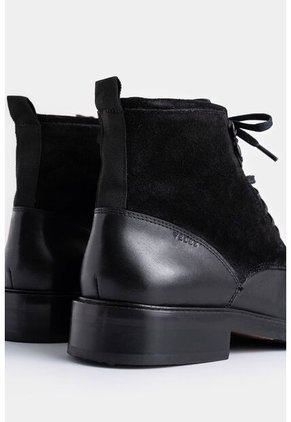 Botas Solar De Cuero Para Hombre Combinación De Texturas Botas Solar De Cuero Para Hombre Combinación De Texturas Negro 46 VÉLEZ