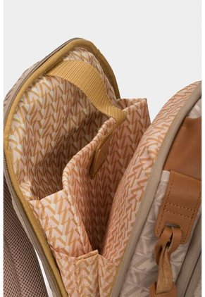 Morral Bloom Jacquard VZ Para Mujer Chapa Metálica Beige Morral Bloom Jacquard VZ Para Mujer Chapa Metálica Beige Vélez