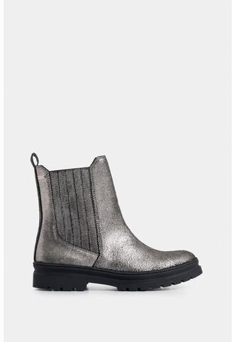 Botines Orión De Cuero Folia Para Mujer Silueta Chelsea Botines Orión De Cuero Folia Para Mujer Silueta Chelsea Plata 35 VÉLEZ Vélez