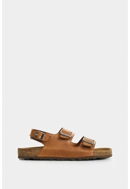 Sandalia En Cuero Para Hombre Fail Sandalia En Cuero Para Hombre Fail Miel 44 VÉLEZ