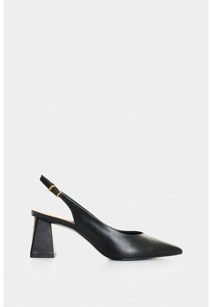 Tacones Cerrados San Joaquin De Cuero Para Mujer Detalle Contraste Tacones Cerrados San Joaquin De Cuero Para Mujer Detalle Contraste Negro 41 VÉLEZ