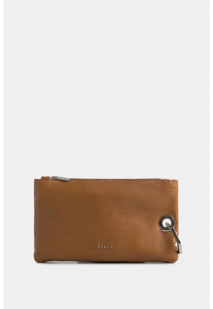 Cosmetiquera Lucía De Cuero Para Mujer Herraje Hexagonal Cosmetiquera Lucía De Cuero Para Mujer Herraje Hexagonal Miel Vélez