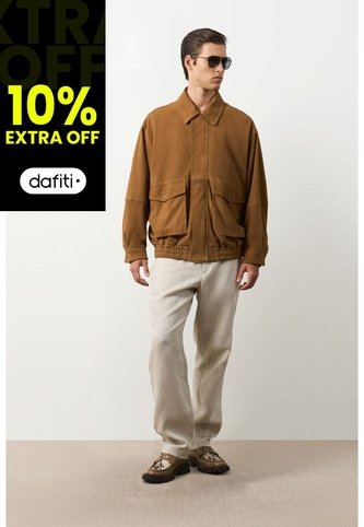 Chaqueta Bomber En Cuero Para Hombre Bruma Chaqueta Bomber En Cuero Para Hombre Bruma Miel XL VÉLEZ Vélez