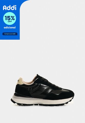 Tenis Sahara De Cuero Para Mujer Detalle Folia Tenis Sahara De Cuero Para Mujer Detalle Folia Negro 35 VÉLEZ Vélez