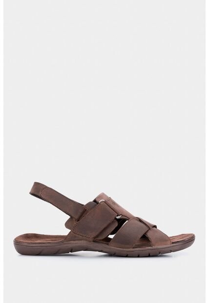 Sandalia Plana Dublin De Cuero Cruzada Cafe Sandalia Plana Dublin De Cuero Cruzada Cafe 41 Vélez