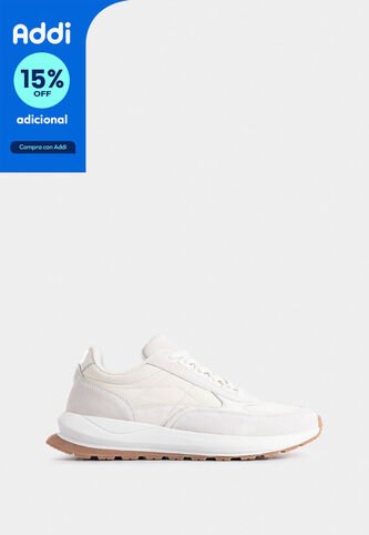 Tenis Castor De Cuero Y Textil Para Hombre Apariencia Deportiva Tenis Castor De Cuero Y Textil Para Hombre Apariencia Deportiva Blanco 41 VÉLEZ Vélez