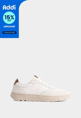 Tenis Lyra De Cuero Para Hombre Suela Extra Liviana Tenis Lyra De Cuero Para Hombre Suela Extra Liviana Blanco 42 VÉLEZ Vélez