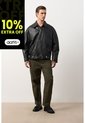 Chaqueta Bomber Oversized De Cuero Para Hombre Tierra Chaqueta Bomber Oversized De Cuero Para Hombre Tierra Cafe XL VÉLEZ de Vélez