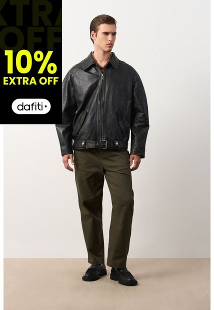 Chaqueta Bomber Oversized De Cuero Para Hombre Tierra Chaqueta Bomber Oversized De Cuero Para Hombre Tierra Cafe XL VÉLEZ